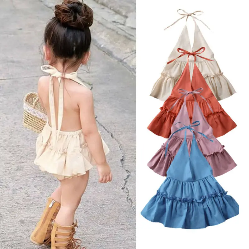 Summer Infant Baby Girl Romper Dress Clothes Ruffles Solid Sleeveless Belt Deep Jumpsuit Outfits Sunsuit Baby Girl Clothes 2021
Summer Infant Baby Girl Romper Dress Clothes Ruffles Solid Sleeveless Belt Deep Jumpsuit Outfits Sunsuit Baby Girl Clothes 2021