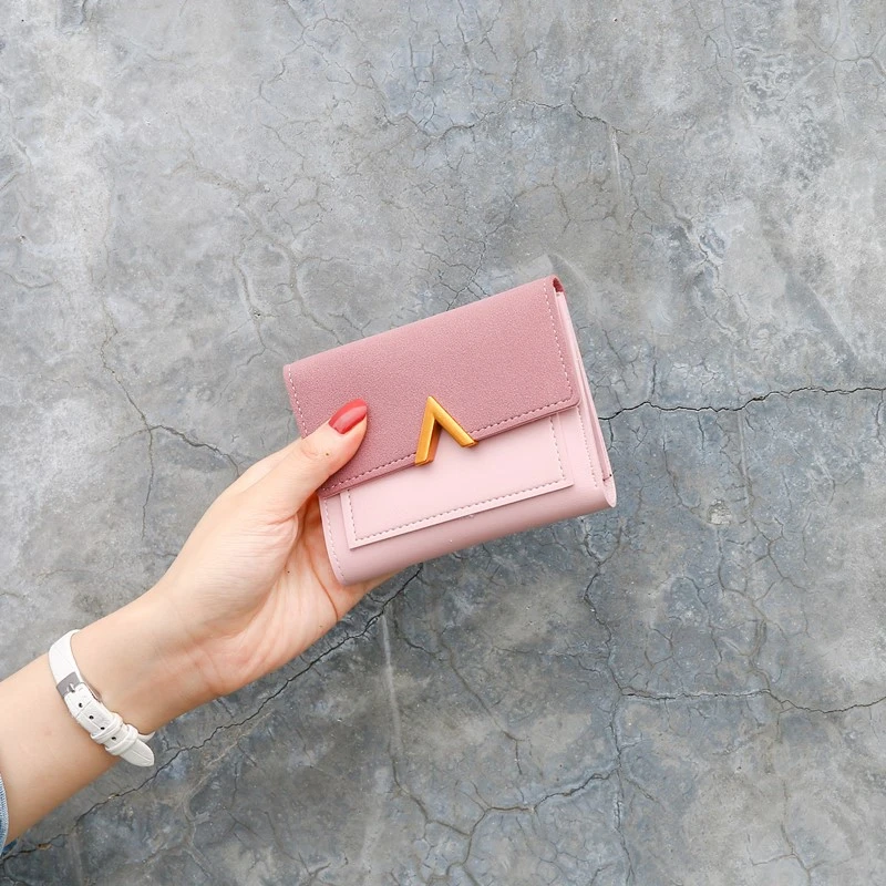 Women's Wallet Short Solid Color Coin Purses Female Fashion Metal Buckle Three Fold Mini Clutch Bag Ladies Money Clip
Women's Wallet Short Solid Color Coin Purses Female Fashion Metal Buckle Three Fold Mini Clutch Bag Ladies Money Clip