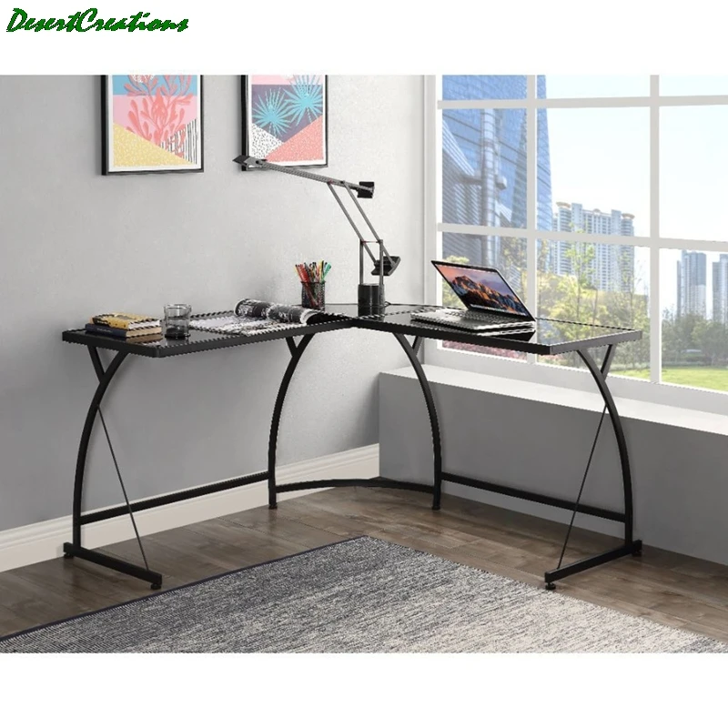 Г-образный прочный черный на стекло компьютерный стол портативных ПК Настольная лампа Исследование рабочей станции столы
Г-образный прочный черный на стекло компьютерный стол портативных ПК Настольная лампа Исследование рабочей станции столы