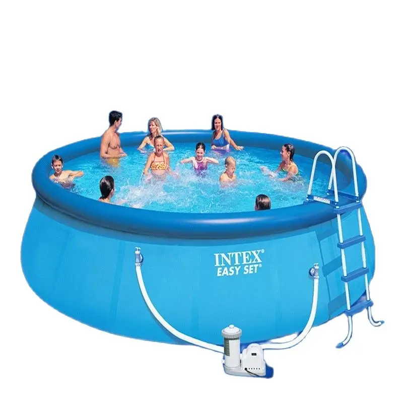 

Летний надувной бассейн INTEX из ПВХ, большие бассейны, Утолщенные, для купания, для взрослых и детей, большой пруд с насосом