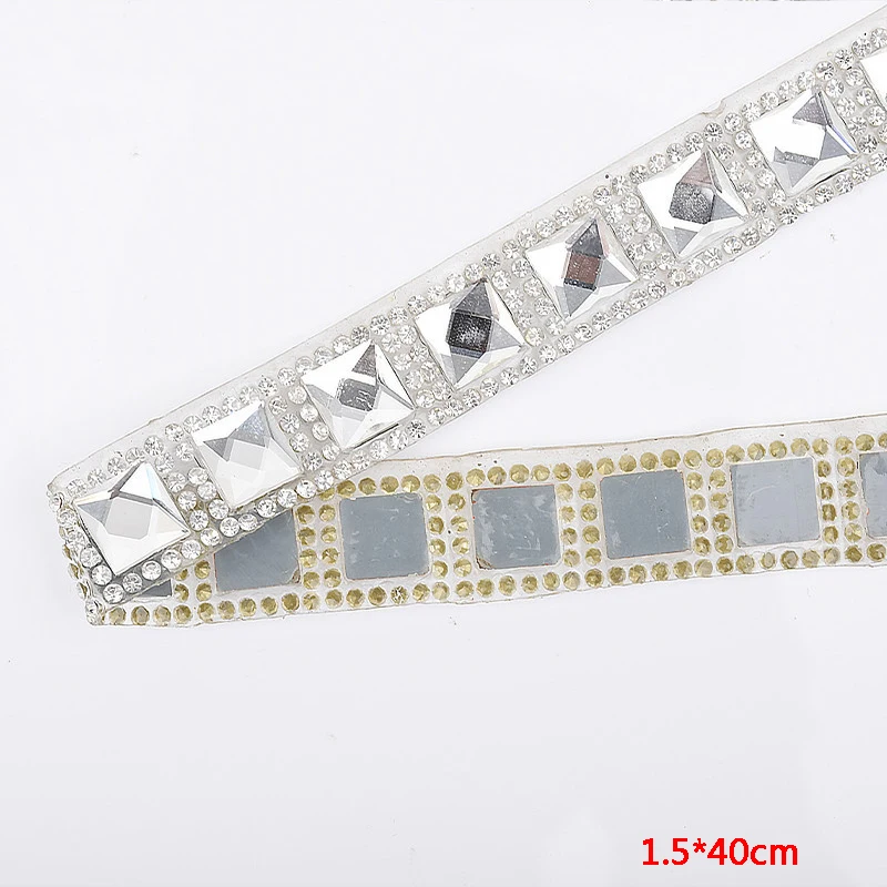 Pulaqi 40CM Silver Diamond Rhinestones Ribbon Hot Fix Rhinestone Glass Crystal Rhinestone Trim Tape Shoes Clothes Accessoies DIY
Pulaqi 40CM Silver Diamond Rhinestones Ribbon Hot Fix Rhinestone Glass Crystal Rhinestone Trim Tape Shoes Clothes Accessoies DIY