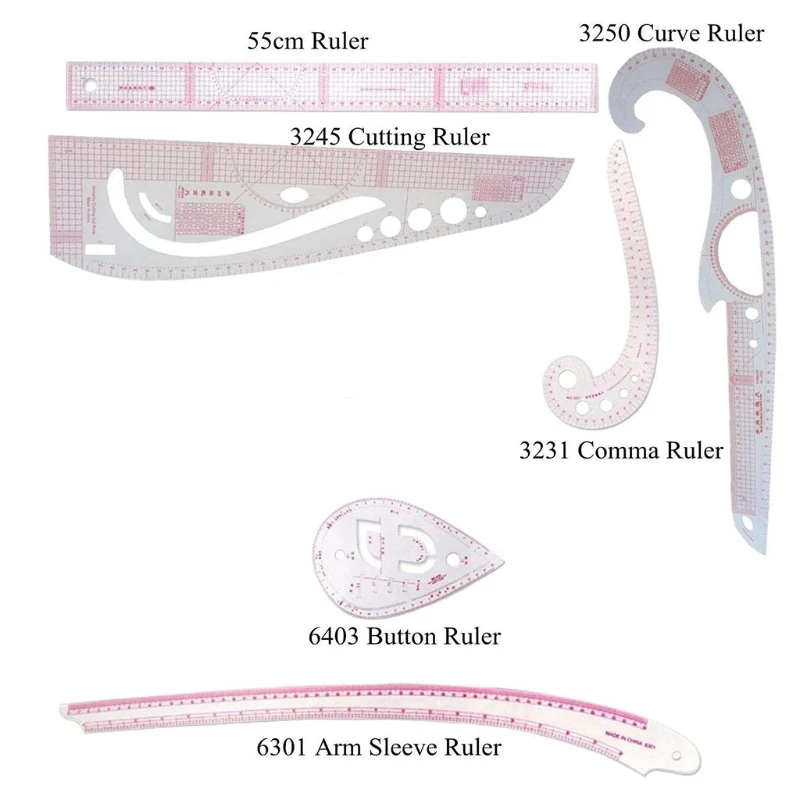 7 Stlye Fashion Ruler Set Vary Form Curve French Curve Pattern Grading Rulers Curve Stick Pattern Design Ruler Set, Desi
7 Stlye Fashion Ruler Set Vary Form Curve French Curve Pattern Grading Rulers Curve Stick Pattern Design Ruler Set, Desi