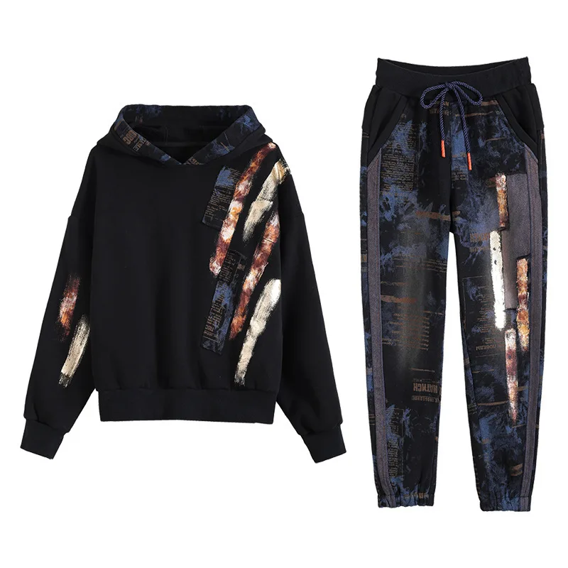 Max LuLu 2020 Korean Fashion Style Ladies Spring Printed Suits Womens Hooded Sweatshirts And Harem Pants Casual Two Pieces Sets
Max LuLu 2020 Korean Fashion Style Ladies Spring Printed Suits Womens Hooded Sweatshirts And Harem Pants Casual Two Pieces Sets