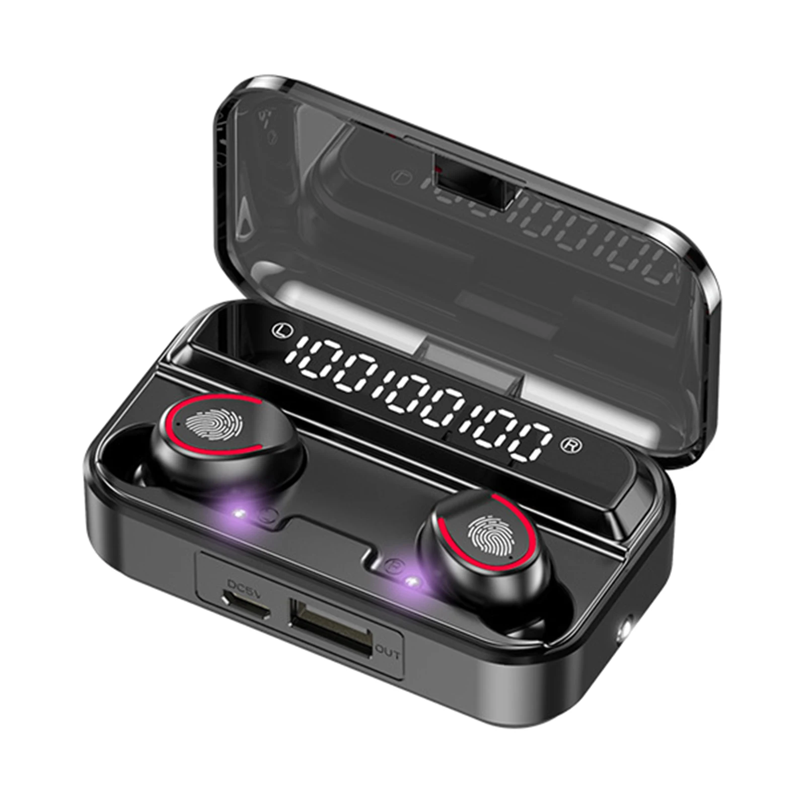 F9-3 Bluetooth 5.1 Earphones Wireless Headphones with Microphone TWS Headset Touch Control 9D Music Earbuds with Flashlight
F9-3 Bluetooth 5.1 Earphones Wireless Headphones with Microphone TWS Headset Touch Control 9D Music Earbuds with Flashlight