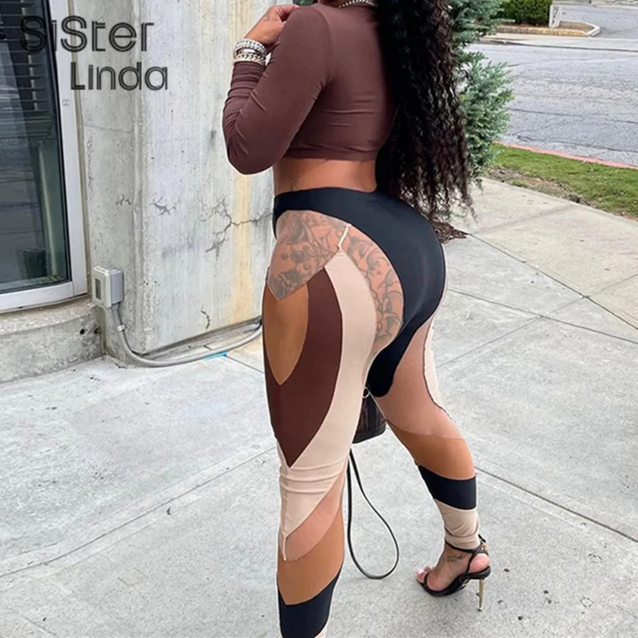 Sisterlinda Fall Patchwork Skinny Sporty Leggings Women Hight Waist Slim Stretchy Sexy Mesh Lady Trousers Y2K Bottoms Streetwear
Sisterlinda Fall Patchwork Skinny Sporty Leggings Women Hight Waist Slim Stretchy Sexy Mesh Lady Trousers Y2K Bottoms Streetwear