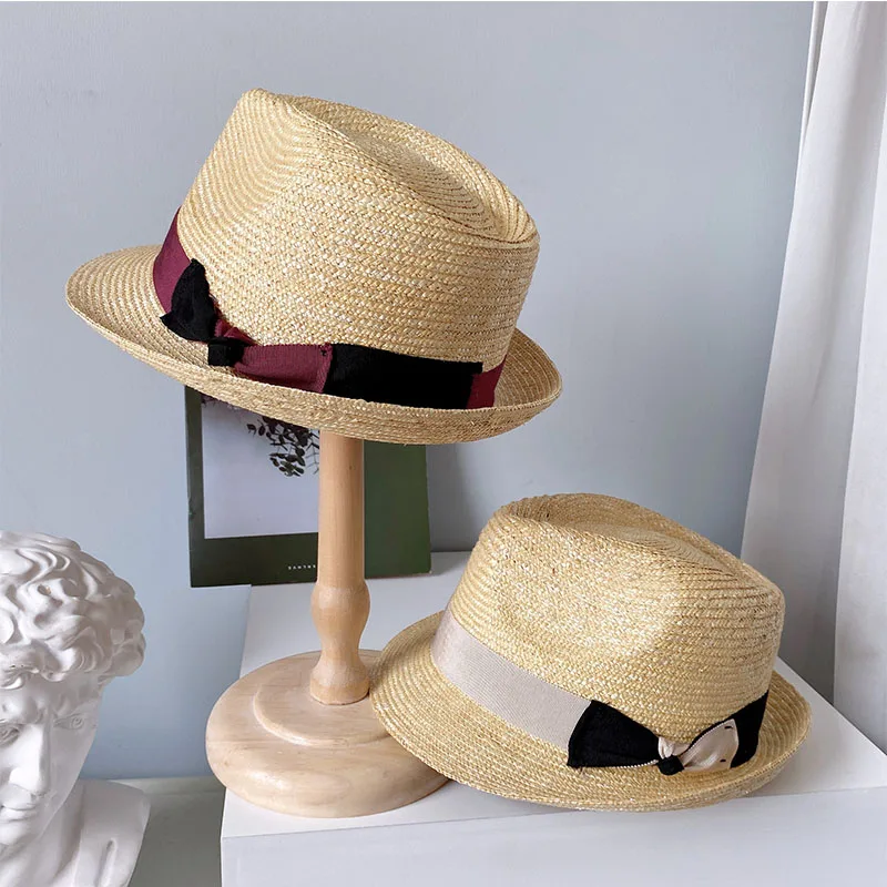 Elegant Women's Summer Hat Sun Protection Cap Female Flat Top Jazz Hat Curved Brim Wide Brim Hat Bow Straw Hat Beach Hat Sun Hat
Elegant Women's Summer Hat Sun Protection Cap Female Flat Top Jazz Hat Curved Brim Wide Brim Hat Bow Straw Hat Beach Hat Sun Hat