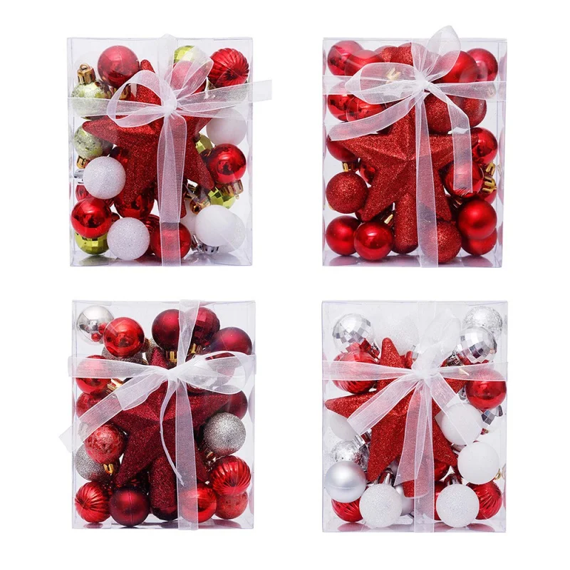 30pcs Christmas Tree Decorations Balls Xmas Ornament Ball Glitter Hanging Ball Home Party Pendant Decor Prop Kids Gifts
30pcs Christmas Tree Decorations Balls Xmas Ornament Ball Glitter Hanging Ball Home Party Pendant Decor Prop Kids Gifts