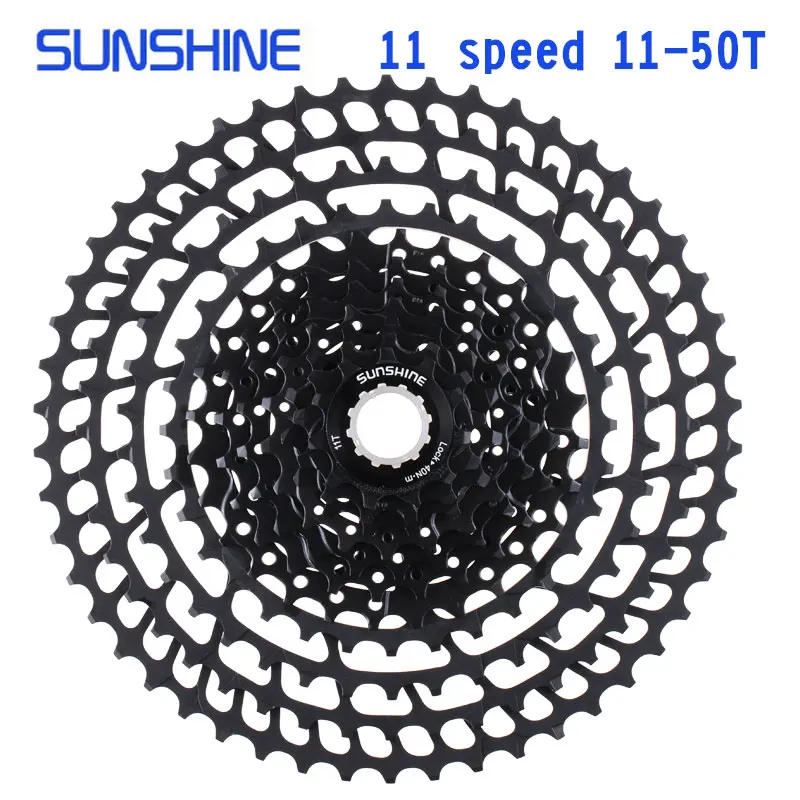 

SUNSHINE MTB 11 Speed 11-50T Cassette Ultralight Bicycle Freewheel 11S Mountain Bike Parts 11V for Shimano M9000 M8000 M7000