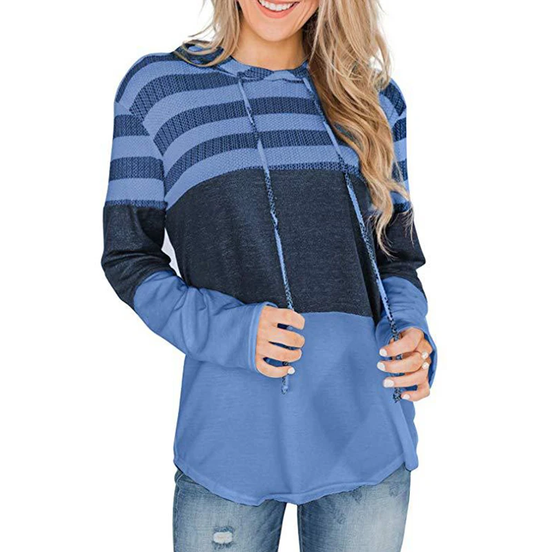 Women Contrast Sweater Long Sleeve Hooded Casual Loose Sweater Home Outdoor Sports TC21
Women Contrast Sweater Long Sleeve Hooded Casual Loose Sweater Home Outdoor Sports TC21