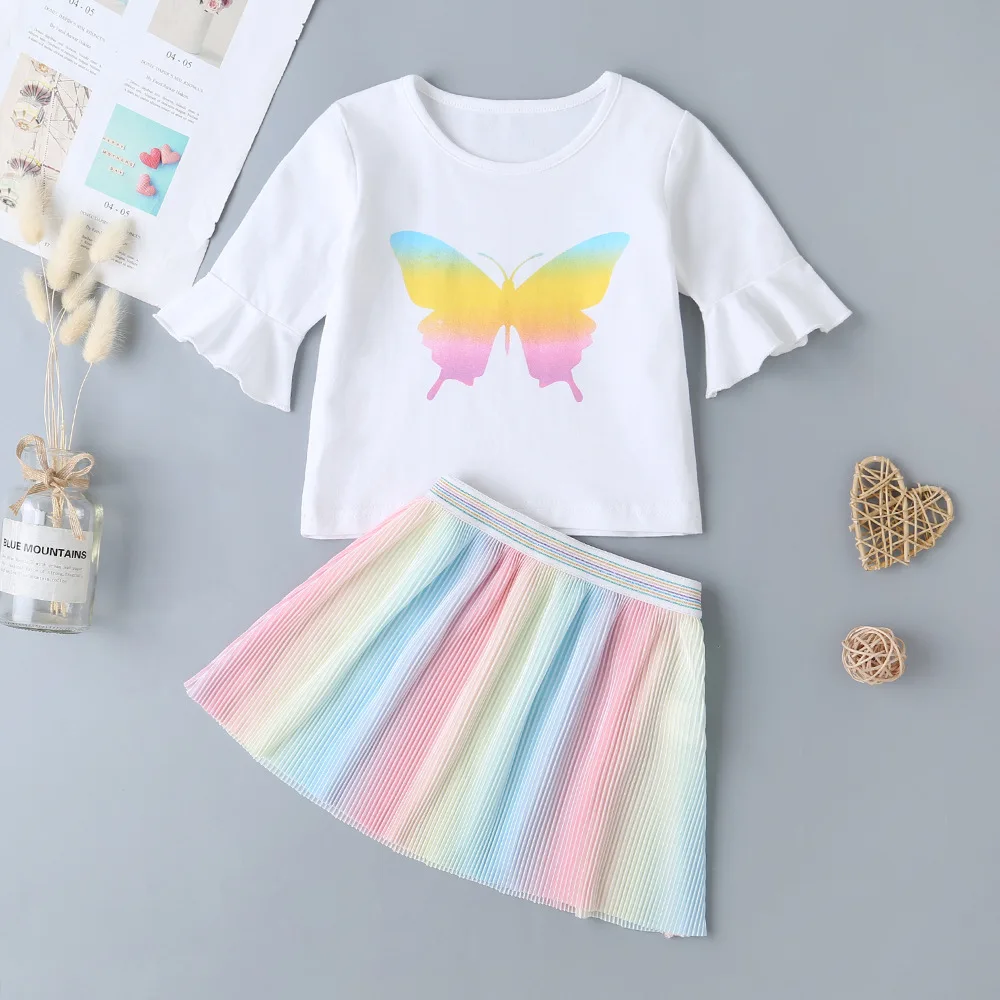 Summer 2021 New Arrivals Girls Summer Fahion White Middle Sleeve Print Butterfly Dress O Neck Dress Suit 3-18M
Summer 2021 New Arrivals Girls Summer Fahion White Middle Sleeve Print Butterfly Dress O Neck Dress Suit 3-18M