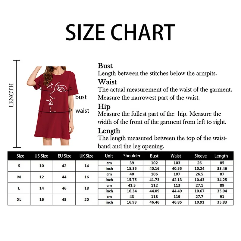 Fashion New Ladies Face Cartoon Print Loose Mid-length T-shirt Nightdress Comfortable And Casual High-quality Home Service
Fashion New Ladies Face Cartoon Print Loose Mid-length T-shirt Nightdress Comfortable And Casual High-quality Home Service