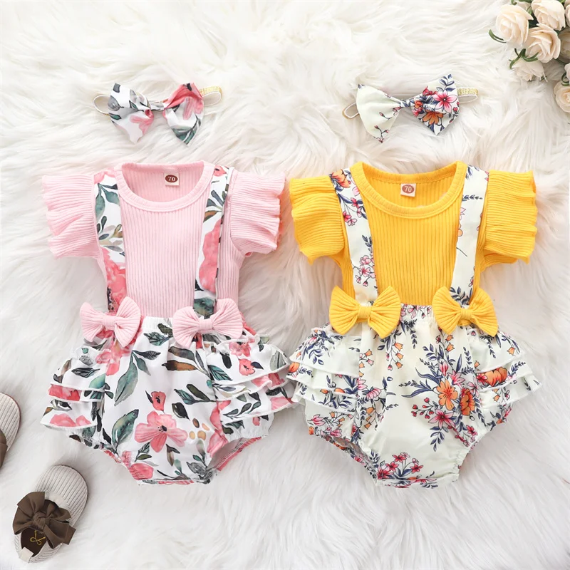 Princess Baby Girl clothes Summer Knitted Ruffles Romper Bow Bloomers Shorts Overall Floral Print Outfits Infant Girl Clothing
Princess Baby Girl clothes Summer Knitted Ruffles Romper Bow Bloomers Shorts Overall Floral Print Outfits Infant Girl Clothing