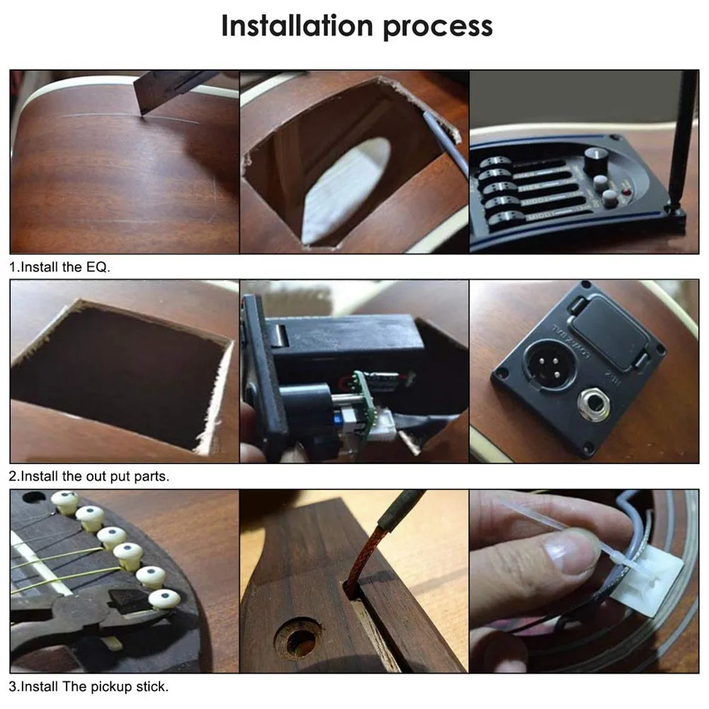 5 Band Acoustic Guitar Preamp EQ Equalizer Pickup Tuner Piezo LCD Screen Tuner Chromatic / Guitar Piezo Pickup Equalizer System
5 Band Acoustic Guitar Preamp EQ Equalizer Pickup Tuner Piezo LCD Screen Tuner Chromatic / Guitar Piezo Pickup Equalizer System
