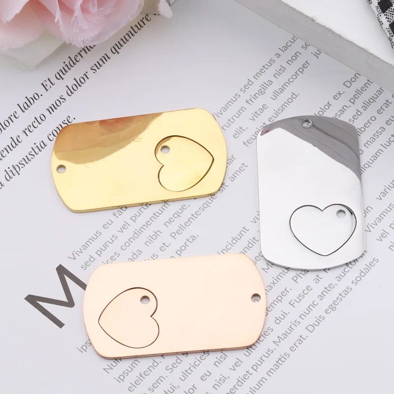100% Stainless Steel Heart Puzzle Dogtags Blank For Engrave Hollow Peach Charm Dog Tag Mirror Polish DIY Jewelry Accessories
100% Stainless Steel Heart Puzzle Dogtags Blank For Engrave Hollow Peach Charm Dog Tag Mirror Polish DIY Jewelry Accessories