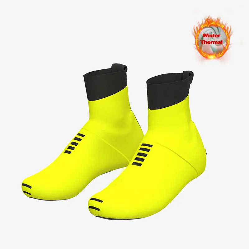 

Ralvpha 2021 Winter Thermal Fleece Cycling Shoe Cover Sport Man's MTB Bike Shoes Covers Women Bicycle Overshoes Cubre Ciclismo