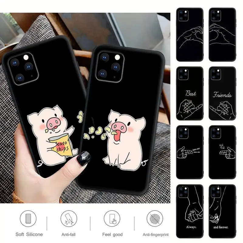 Bff Best Friends Forever Couples Silicone Mobile Phone Cover Case For IPhone 12 11 Pro Max Xs X Xr 7 8 6 6s Plus 5 5s Se 2020
Bff Best Friends Forever Couples Silicone Mobile Phone Cover Case For IPhone 12 11 Pro Max Xs X Xr 7 8 6 6s Plus 5 5s Se 2020