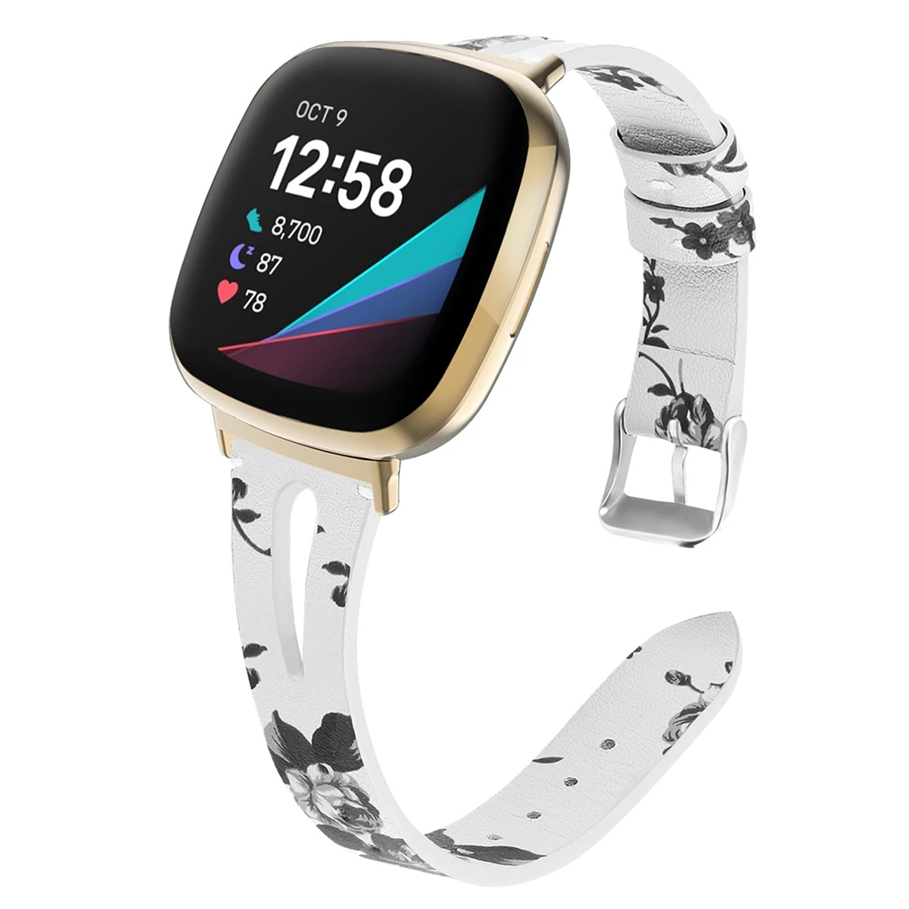 Leather Bands for Fitbit Versa 3 strap Slim Soft Wristbands for Fitbit Sense versa3 Replacement bracelet women men correa belt 
Leather Bands for Fitbit Versa 3 strap Slim Soft Wristbands for Fitbit Sense versa3 Replacement bracelet women men correa belt