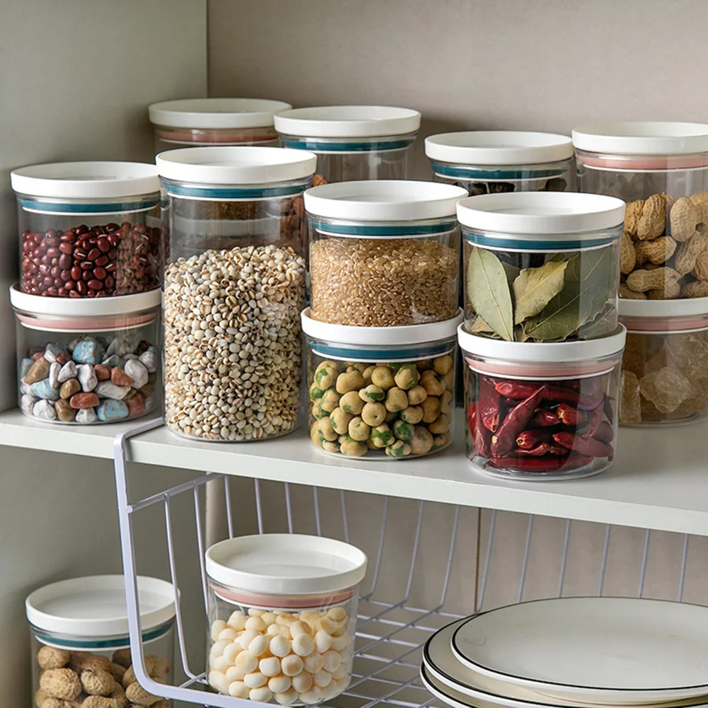 350/550/700ml Storage Tank Food Container Food grade PET material Food Sealed Glass Tank Kitchen Miscellaneous Grain Organizer
350/550/700ml Storage Tank Food Container Food grade PET material Food Sealed Glass Tank Kitchen Miscellaneous Grain Organizer