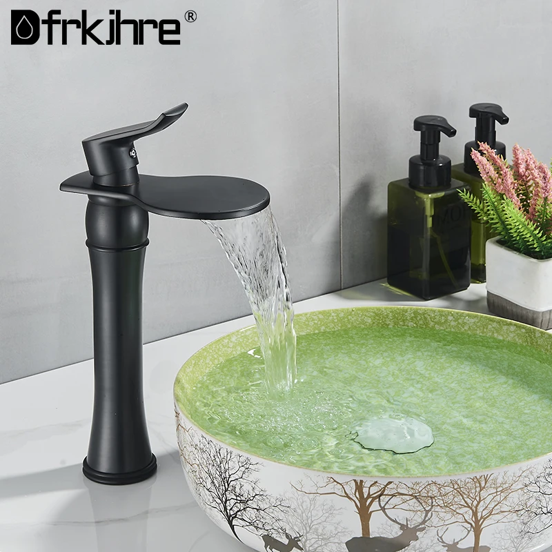 Waterfall Bathroom Basin Faucet Deck Mount Bathroom Washbasin Black Hot Cold Water Basin Mixer Tap Basin Crane Single Hole Tap
Waterfall Bathroom Basin Faucet Deck Mount Bathroom Washbasin Black Hot Cold Water Basin Mixer Tap Basin Crane Single Hole Tap