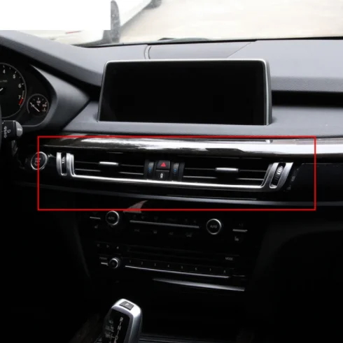 ABS Chrome Center Console Air Conditioning Vent Decorator Cover Frame Trim Stickers Accessories For BMW X5 X6 F15 F16 2015-2017
ABS Chrome Center Console Air Conditioning Vent Decorator Cover Frame Trim Stickers Accessories For BMW X5 X6 F15 F16 2015-2017
