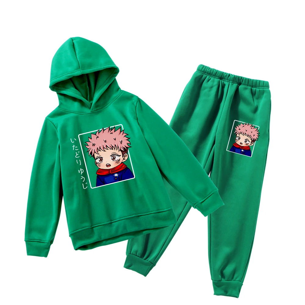 Boys Tracksuit 2pcs/Set Sweatshirt and Sweatpants Ju jutsu Kai sen Anime Children Girls Cotton Pullover Sportswear Tracksuit
Boys Tracksuit 2pcs/Set Sweatshirt and Sweatpants Ju jutsu Kai sen Anime Children Girls Cotton Pullover Sportswear Tracksuit