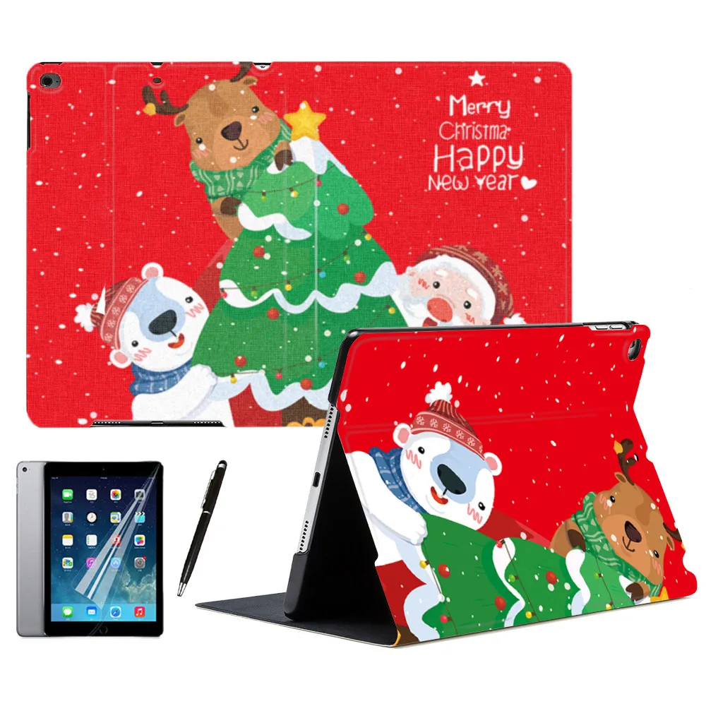 Мультфильм Merry для рождественской вечеринки Санта Клаус Лось медведь Смарт чехол