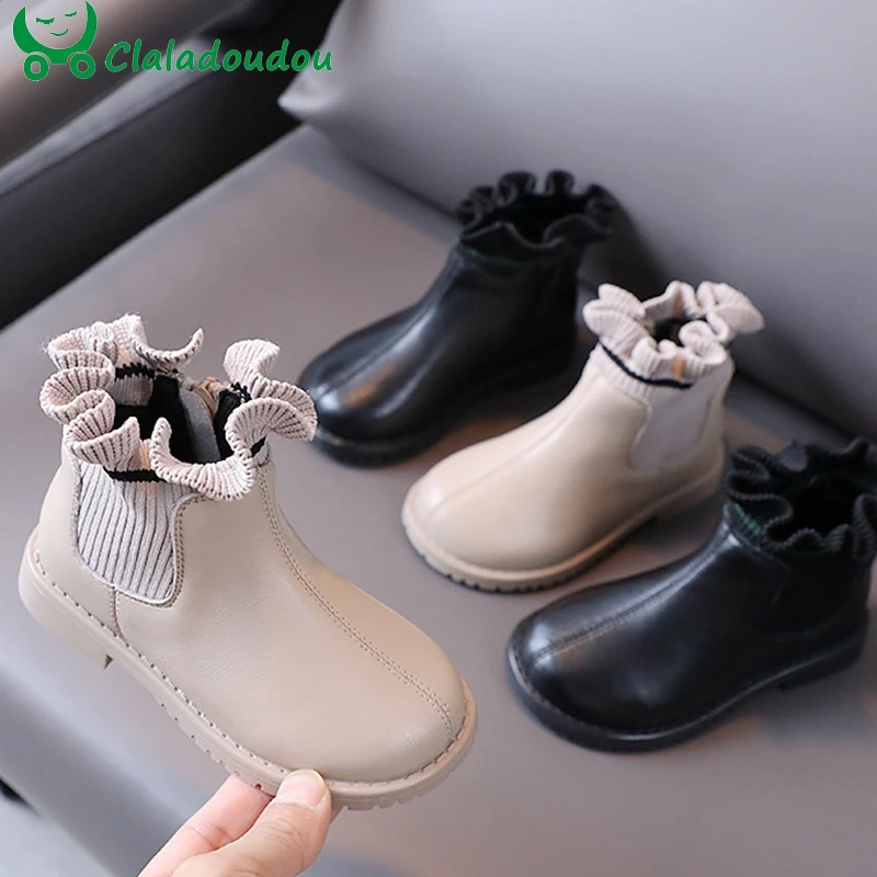 13.5-19cm Brand Kids Girls Ankle Boots For Autumn,Solid Pure Patch Knitting Toddler Boots,Pu Leather Ruffles Children Shoes
13.5-19cm Brand Kids Girls Ankle Boots For Autumn,Solid Pure Patch Knitting Toddler Boots,Pu Leather Ruffles Children Shoes