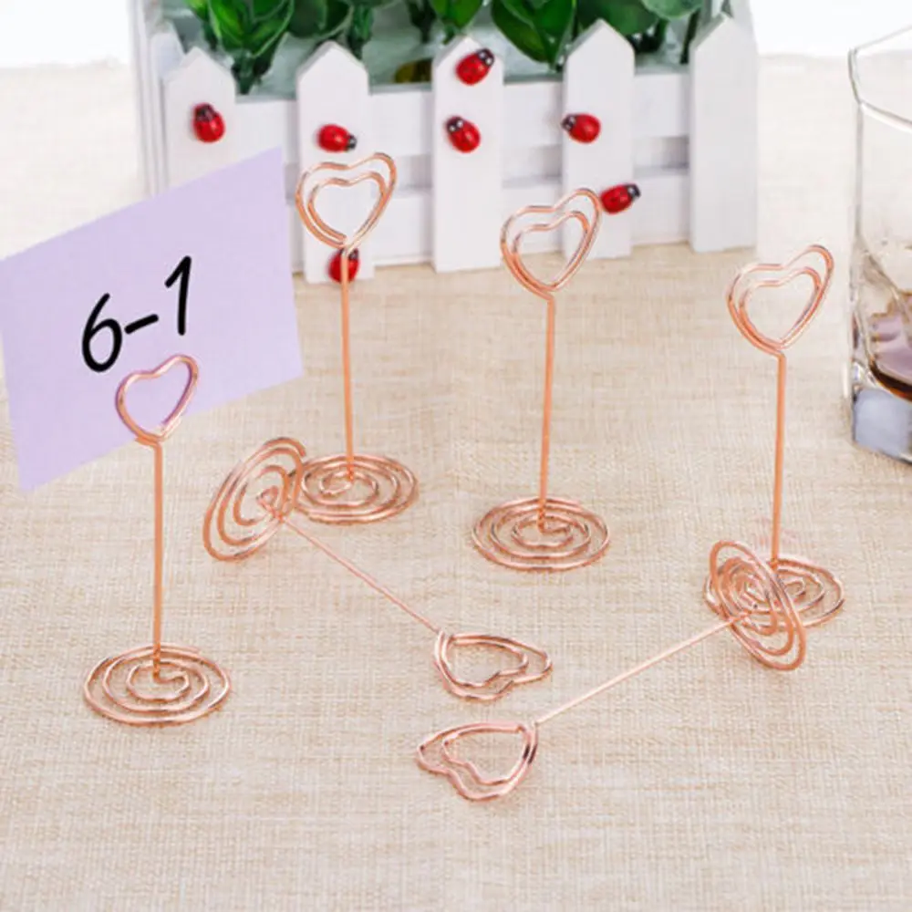 10pcs Heart Pattern Table Number Holders Name Card Holders Photo Stand Note Memo Clip Wedding Party Decorations
10pcs Heart Pattern Table Number Holders Name Card Holders Photo Stand Note Memo Clip Wedding Party Decorations
