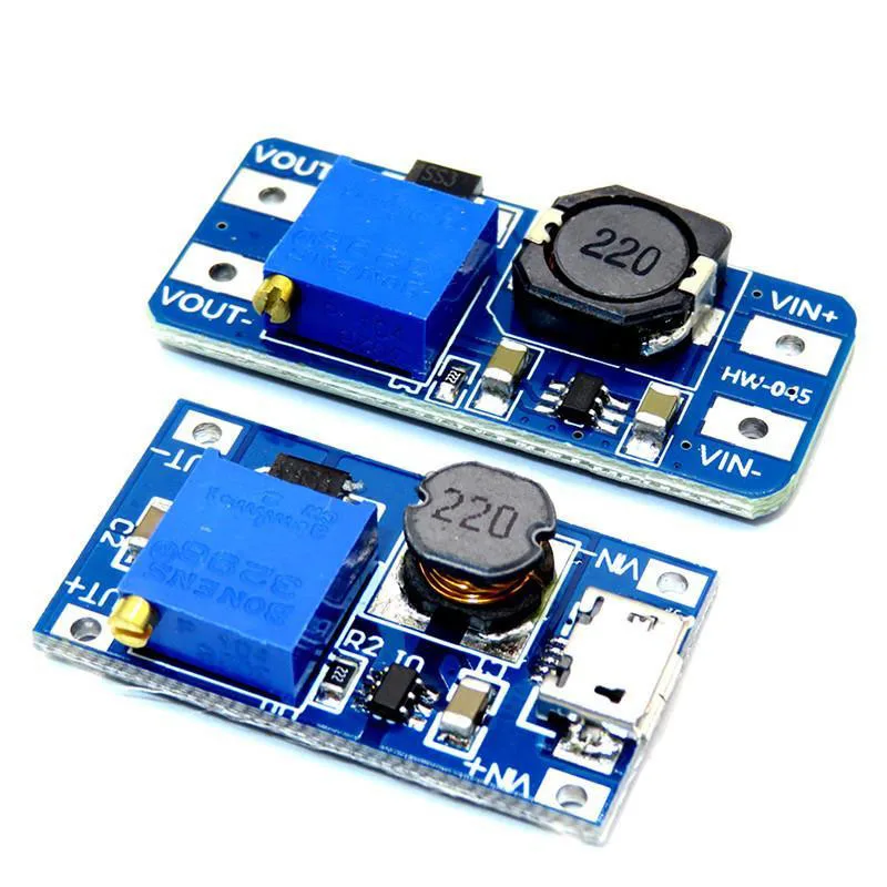 

100pcs MT3608 Micro DC-DC Step Up Converter Booster Power Supply Module Boost Step-up Board MAX output 28V 2A for arduino