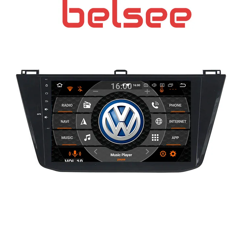 Сенсорный экран Belsee 10 1 дюймов Android 9 0 Авторадио аудио автомобильный GPS навигатор