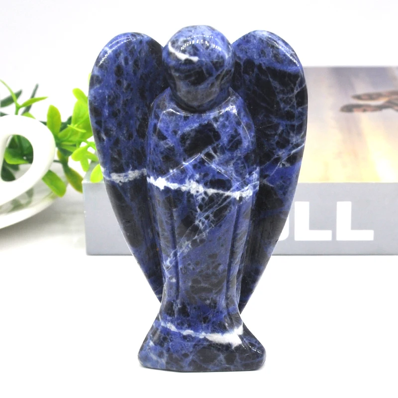 4" Angel Hand Carved Natural Blue Sodalite Healing Crystal Gem Statue Home Stone Decoration DIY Trinket Craft Christmas Gift
4" Angel Hand Carved Natural Blue Sodalite Healing Crystal Gem Statue Home Stone Decoration DIY Trinket Craft Christmas Gift