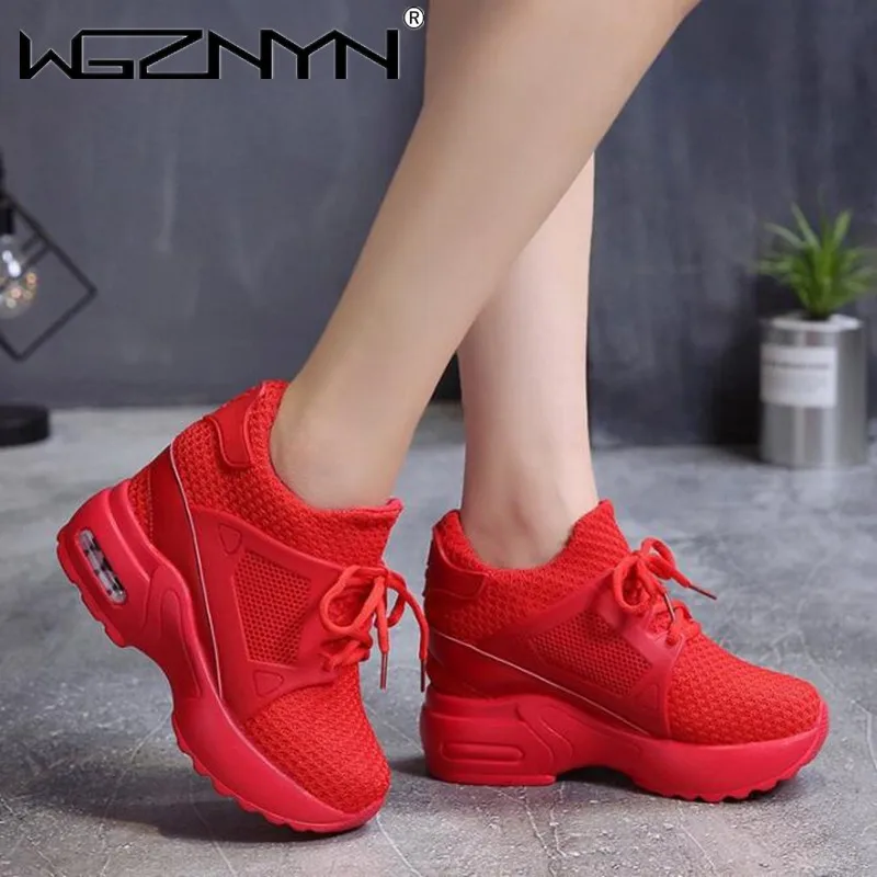 Woman Ulzzang Fashion Platform Sneakers Wedge Shoes For Women 9cm Height Increasing Ladies Walking Lace Up Casual tenis Shoes
Woman Ulzzang Fashion Platform Sneakers Wedge Shoes For Women 9cm Height Increasing Ladies Walking Lace Up Casual tenis Shoes