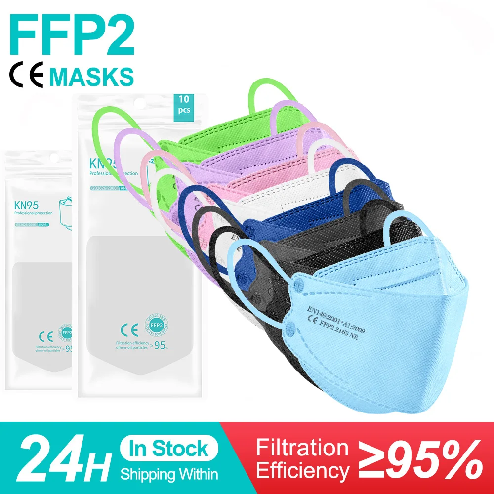 Маска для лица KN95 Fpp2 Homologada Europe Fish ffp2mask негра ffp2 Mascarillas Filtros маска ffpp2 kn95|Маски| |