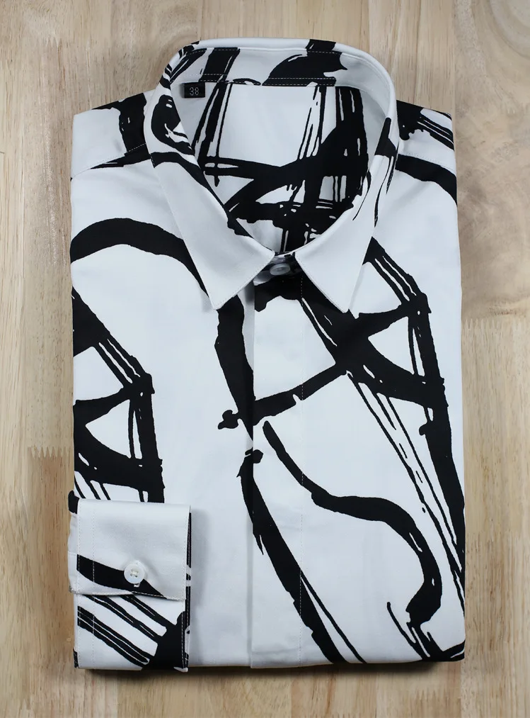New Printed 80% Pure Cotton Black And White Long Sleeves Casual Shirts Print High Quality Plus Size M L XL 2XL 3XL 4XL
New Printed 80% Pure Cotton Black And White Long Sleeves Casual Shirts Print High Quality Plus Size M L XL 2XL 3XL 4XL