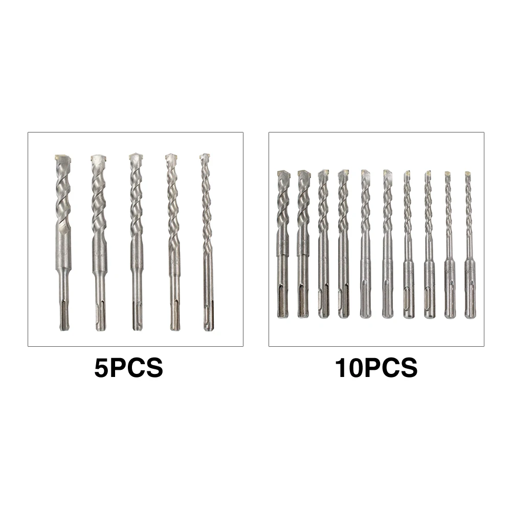 Drill Bit Set Steel Practical Brick Wall Concrete Long Twist DIY Hole Cutter Accessories For Masonry High Hardness Round Shank
Drill Bit Set Steel Practical Brick Wall Concrete Long Twist DIY Hole Cutter Accessories For Masonry High Hardness Round Shank