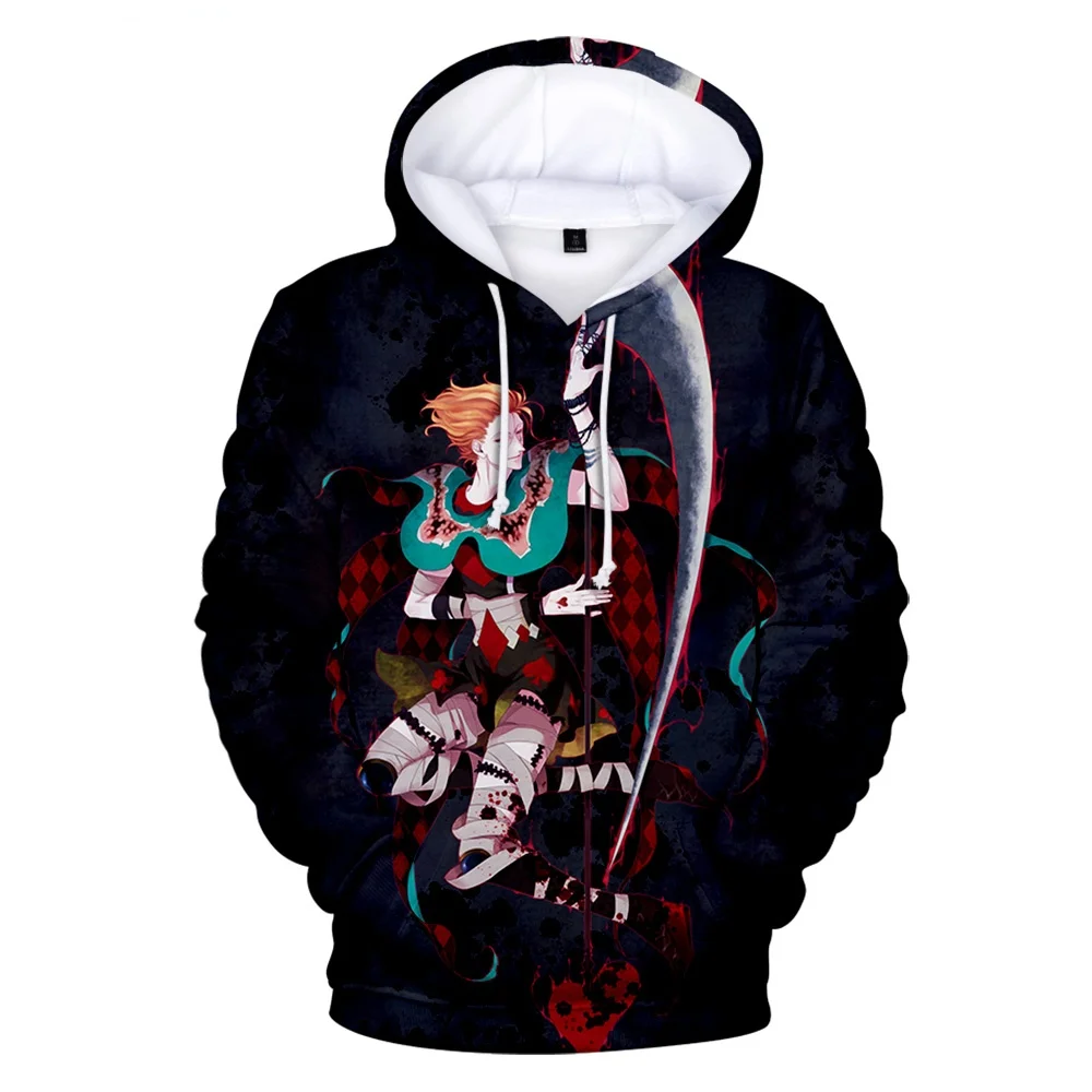 Casual 3D Hisoka Hoodies Sweatshirts Men Women Hoodie Fashion Autumn Black Hooded Kids 3D Comic Hisoka Boys Girls Streetwear 
Casual 3D Hisoka Hoodies Sweatshirts Men Women Hoodie Fashion Autumn Black Hooded Kids 3D Comic Hisoka Boys Girls Streetwear