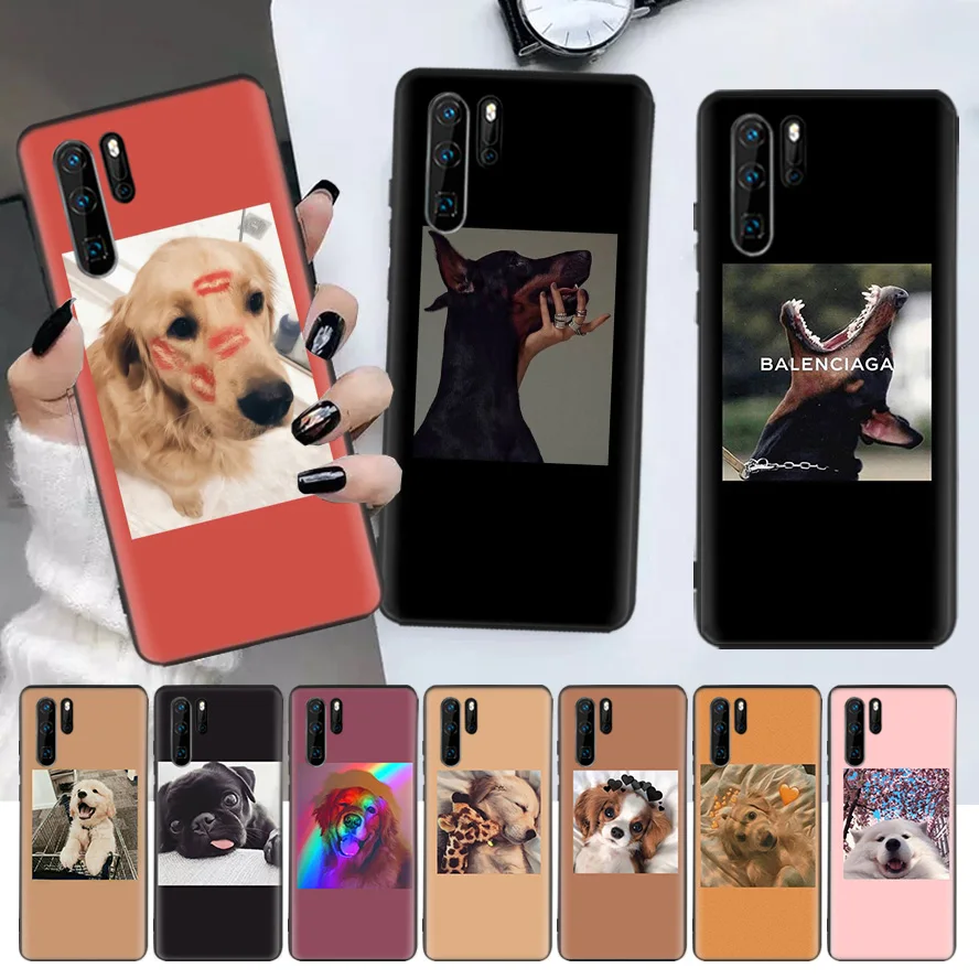 Funny Super Lovely Puppy Cute Dog Black Phone Case For Huawei P30 Lite P20 Pro P40 P10 Mate 20 40 30 10 P Smart Z Plus Pattern C
Funny Super Lovely Puppy Cute Dog Black Phone Case For Huawei P30 Lite P20 Pro P40 P10 Mate 20 40 30 10 P Smart Z Plus Pattern C