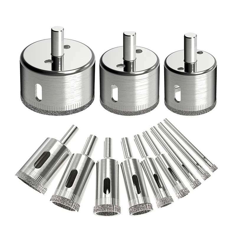 12Pcs Diamond Drill Bits Glass Tile Hole Saw Bits Set, Hollow Core Drill Bits, Extractor Remover Hole Saws for Glass, Ceramics,
12Pcs Diamond Drill Bits Glass Tile Hole Saw Bits Set, Hollow Core Drill Bits, Extractor Remover Hole Saws for Glass, Ceramics,