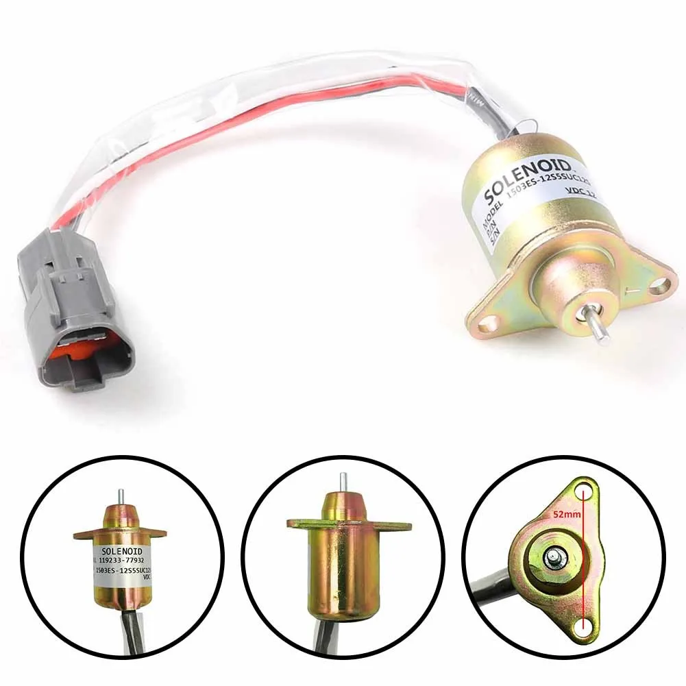 Motorcycle 12V Fuel Shut Off Shutdown Solenoid Accessories For Yanmar 119233-77932 1503ES-12S5SUC12S Solenoid Parts High Quality
Motorcycle 12V Fuel Shut Off Shutdown Solenoid Accessories For Yanmar 119233-77932 1503ES-12S5SUC12S Solenoid Parts High Quality