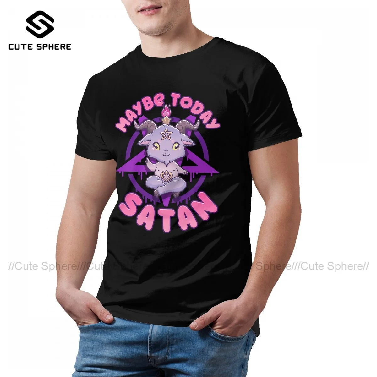 Pentagram T-Shirt Basic Cute Cotton T Shirt Print Short Sleeves Tee Shirt Male 5xl
Pentagram T-Shirt Basic Cute Cotton T Shirt Print Short Sleeves Tee Shirt Male 5xl