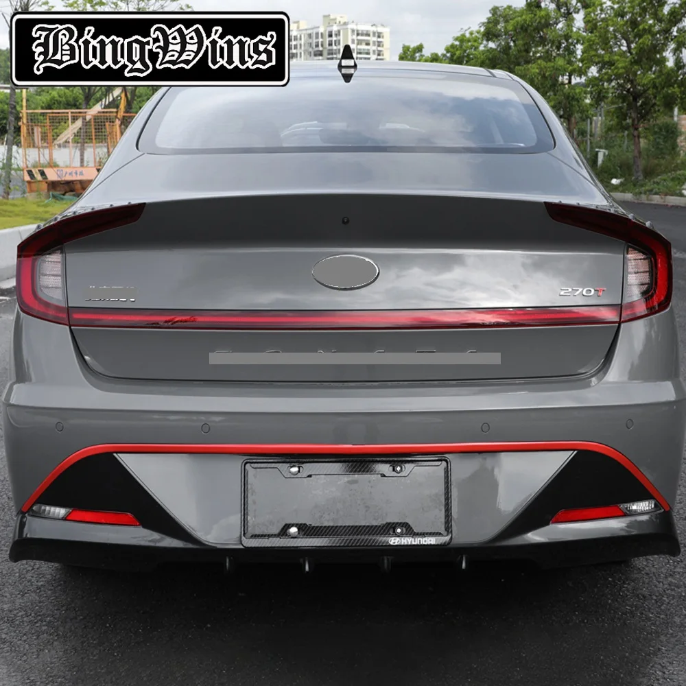 Car style For 2020 of 10Th HYUNDAI Sonata body stickers refitting front bar trim strip middle mesh side skirt pasted rear bumper 
Car style For 2020 of 10Th HYUNDAI Sonata body stickers refitting front bar trim strip middle mesh side skirt pasted rear bumper