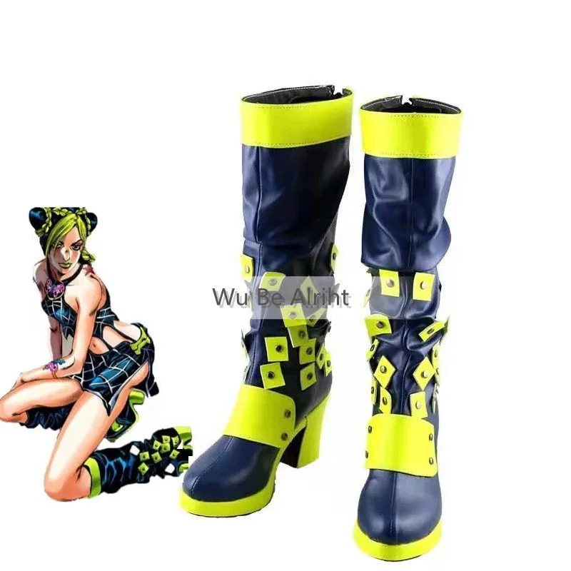 Anime JoJo's Bizarre Adventure Jolyne Cujoh Kujo Cosplay boots Shoes Custom Made Halloween Party Cosplay Props For Women Men
Anime JoJo's Bizarre Adventure Jolyne Cujoh Kujo Cosplay boots Shoes Custom Made Halloween Party Cosplay Props For Women Men