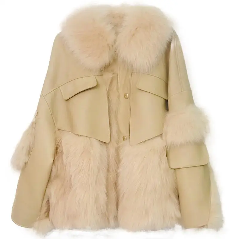 Women 2021 Winter New Fashion Imitation Fox Fur Coats Female Short Warm Faux Fur Outwears Ladies Loose Patchwork Jackets Q567
Women 2021 Winter New Fashion Imitation Fox Fur Coats Female Short Warm Faux Fur Outwears Ladies Loose Patchwork Jackets Q567