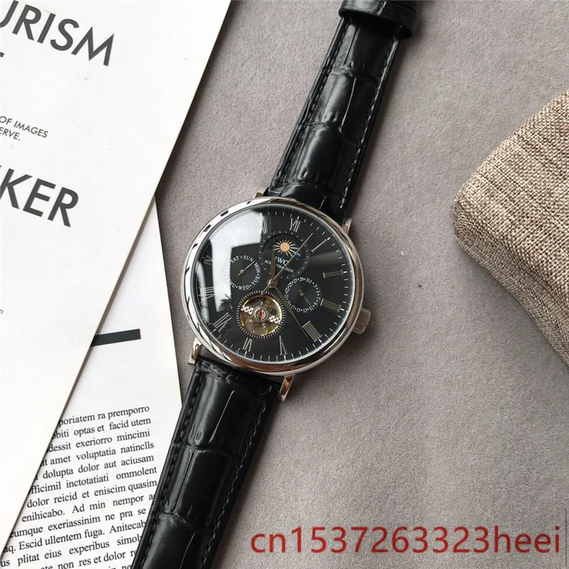 IWC watch men's skeleton automatic mechanical AAA watch gold skeleton retro men's women watch quartz watch