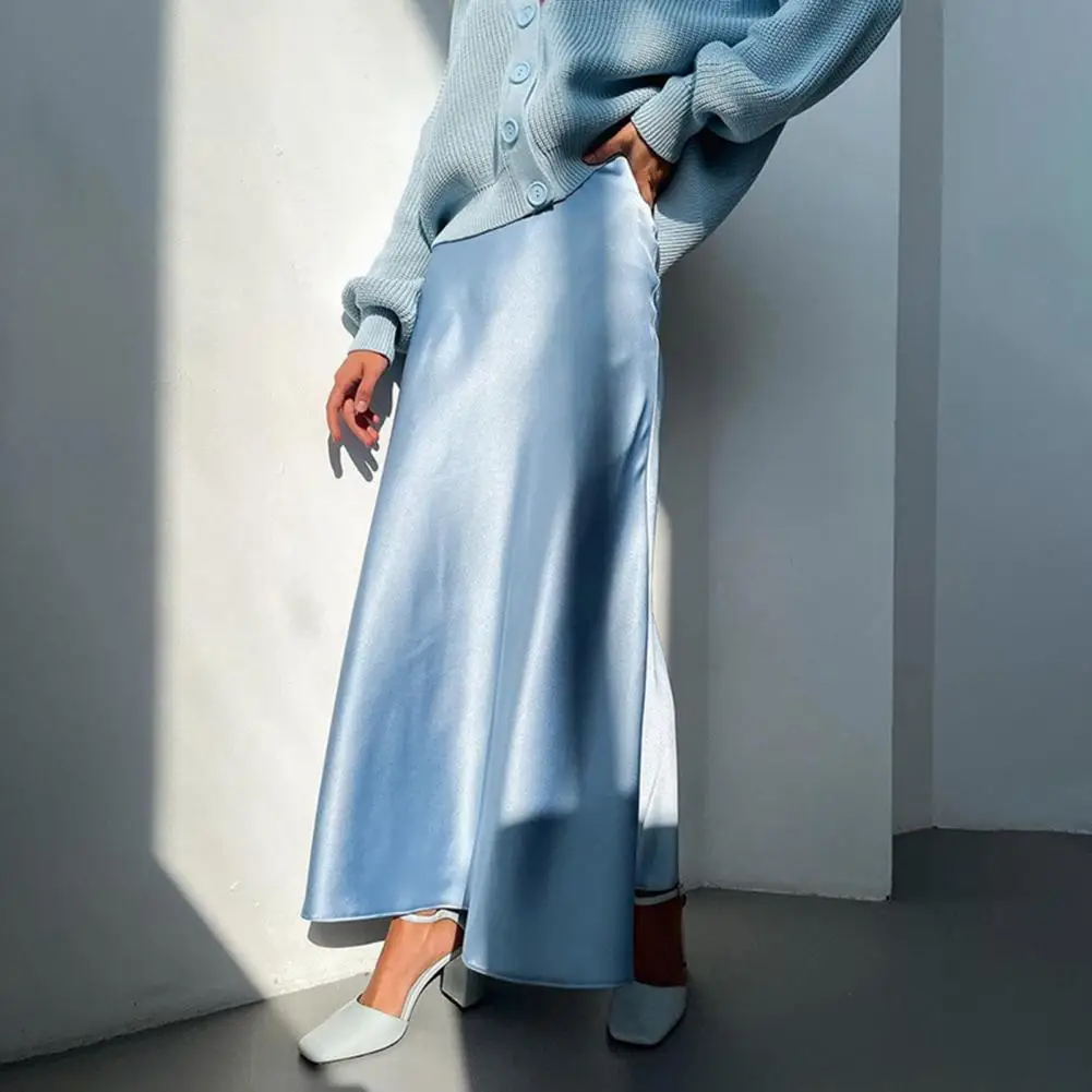 Fashion Satin Summer Maxi Skirt Women Elegant High Waist Swing A-line Skirt Casual Loose Streetwear Long Party Skirt
Fashion Satin Summer Maxi Skirt Women Elegant High Waist Swing A-line Skirt Casual Loose Streetwear Long Party Skirt