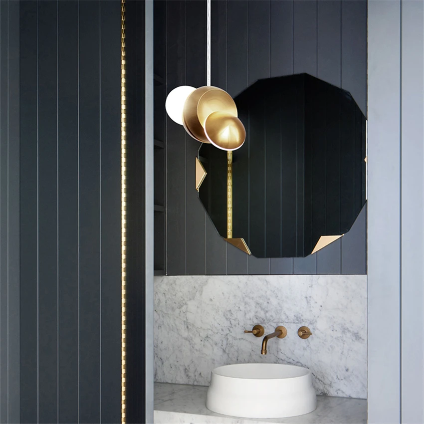 Modern Bedroom Bedside Golden Pendant Lamps Rotatable Restaurant Luxury Bathroom Hanging Lamp Hotel Corridor Cafe Pendant Lights
Modern Bedroom Bedside Golden Pendant Lamps Rotatable Restaurant Luxury Bathroom Hanging Lamp Hotel Corridor Cafe Pendant Lights