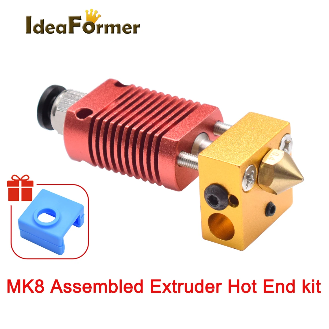 3D Printer Parts MK8 Assembled Extruder Hot End kit 0.4mm 1.75mm Nozzle For Ender 3 CR10 Printer Aluminum Heating Block
3D Printer Parts MK8 Assembled Extruder Hot End kit 0.4mm 1.75mm Nozzle For Ender 3 CR10 Printer Aluminum Heating Block