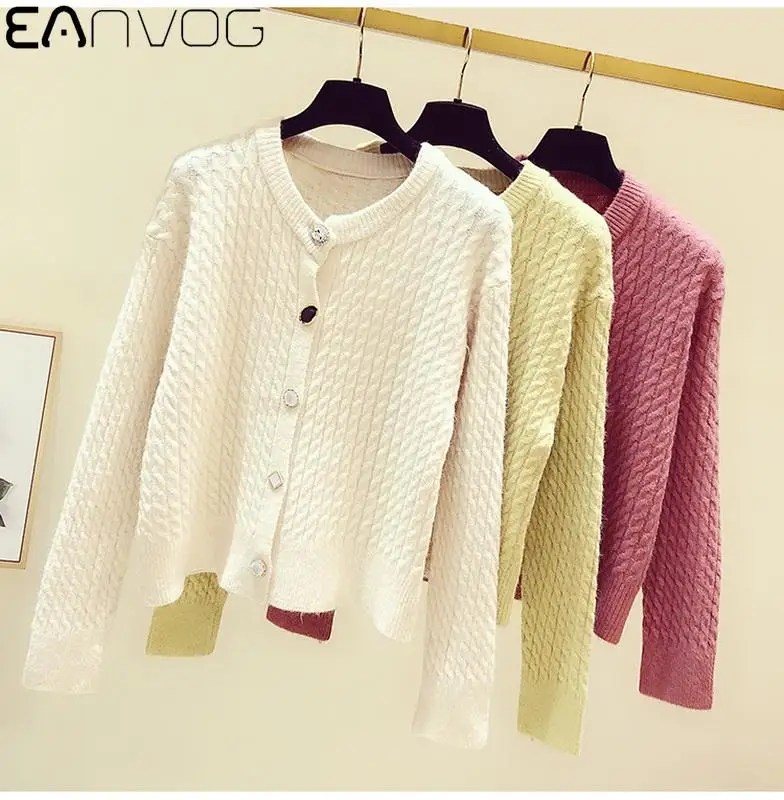 2020 Autumn and Winter New Korean-Style Lazy Linen Flower Color Sweater Loose V-neck Short Section Long-Sleeve Knitwear Coat
2020 Autumn and Winter New Korean-Style Lazy Linen Flower Color Sweater Loose V-neck Short Section Long-Sleeve Knitwear Coat