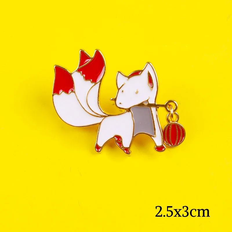 Nine Tailed Fox Fairy Animal Enamel Pin Custom Japanese Style Brooches Bag Lapel Pin Badge Cute Cartoon Jewelry Gift for Friends
Nine Tailed Fox Fairy Animal Enamel Pin Custom Japanese Style Brooches Bag Lapel Pin Badge Cute Cartoon Jewelry Gift for Friends