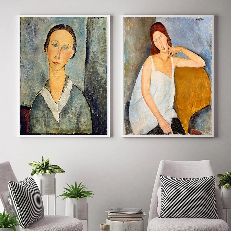 Amedeo Modigliani Famous Art Painting on Canvas Gallery Wall Art Pictures Antique Posters and Prints Living Room Bedroom Decor
Amedeo Modigliani Famous Art Painting on Canvas Gallery Wall Art Pictures Antique Posters and Prints Living Room Bedroom Decor